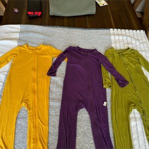 Kozi and Co Bamboo Zipper Footie Pajamas